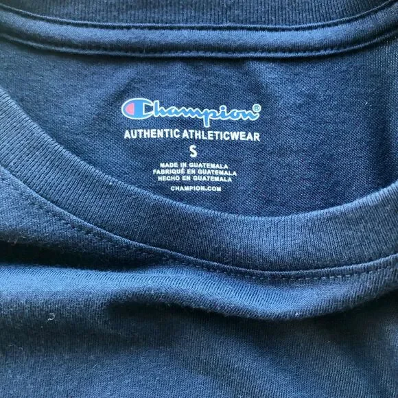 Champion Shirt Boys Small T Shirt - Authentic Athleticwear - Navy - Small - Picture 4 of 4